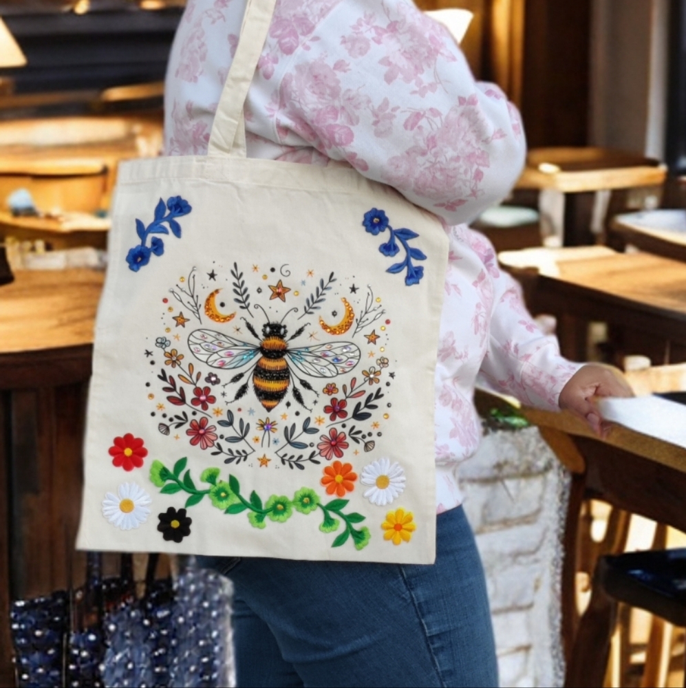 Celestial Art Canvas Tote Bag